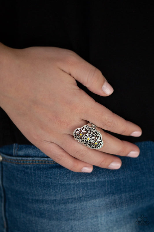 Botanical Beam Yellow Ring - Daria's Blings N Things