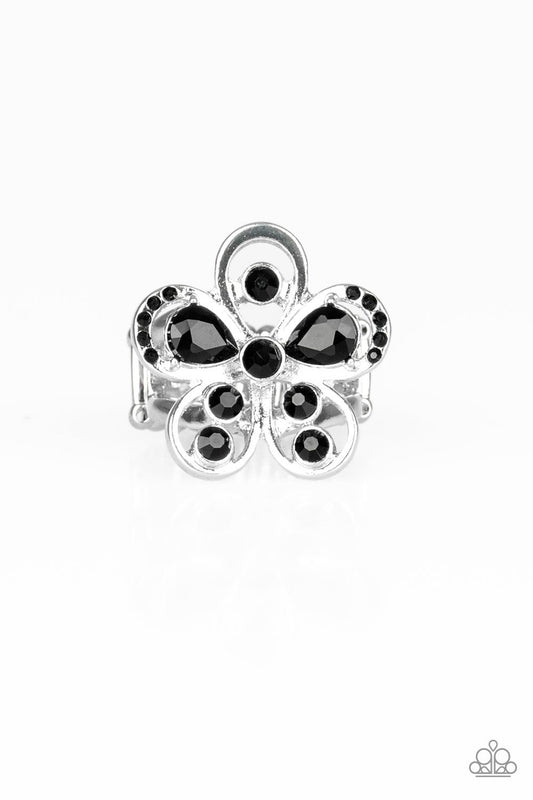 Gardens Of Grandeur Black Ring - Daria's Blings N Things