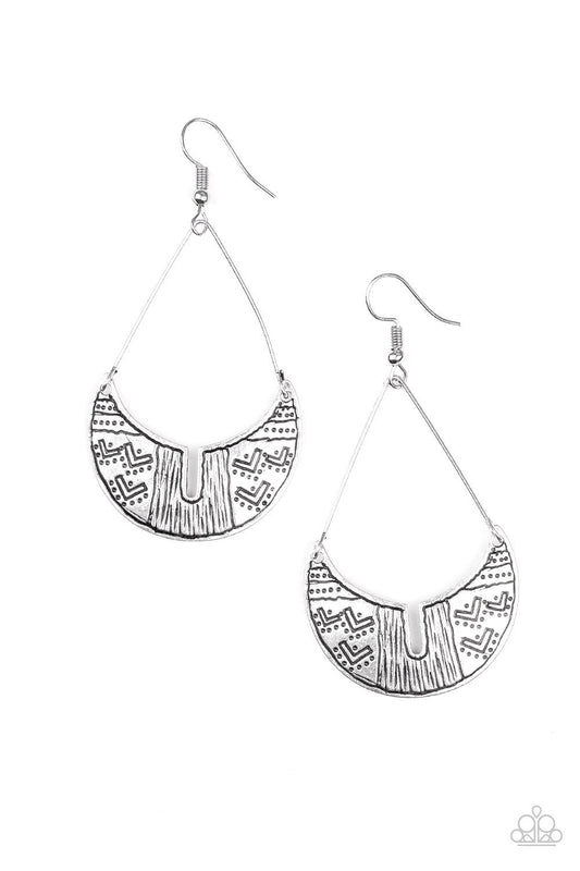 Trading Post Trending Silver Earrings Paparazzi