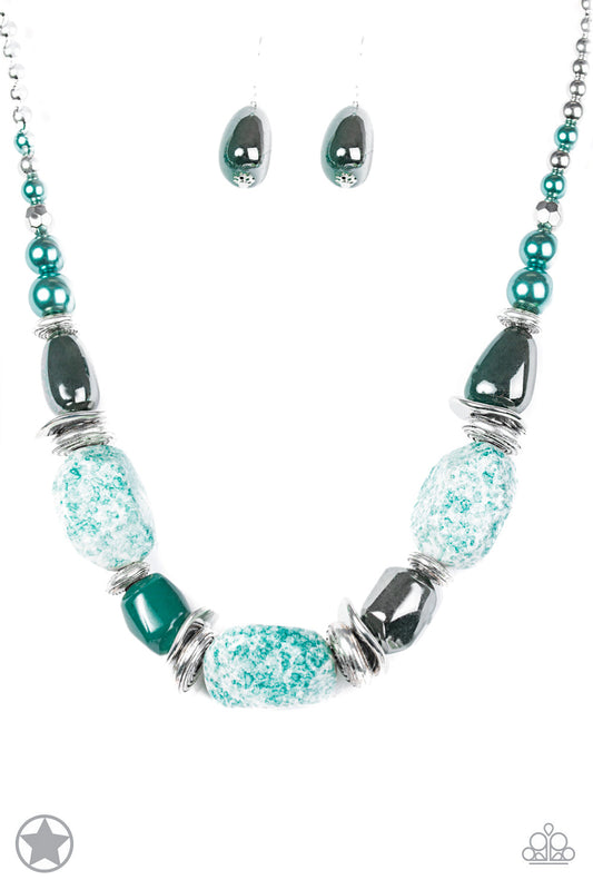 In Good Glazes Blue Necklace