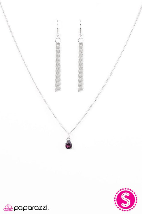Stormy Nights Purple Necklace