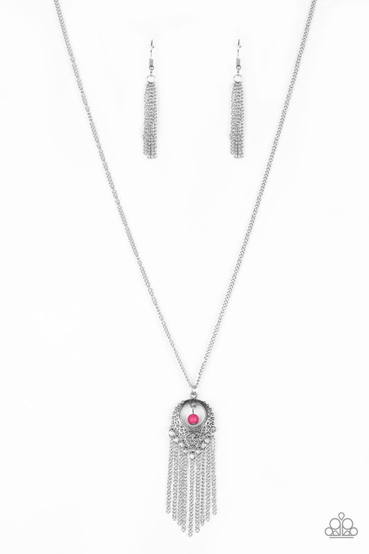 Western Weather Pink Necklace Paparazzi 