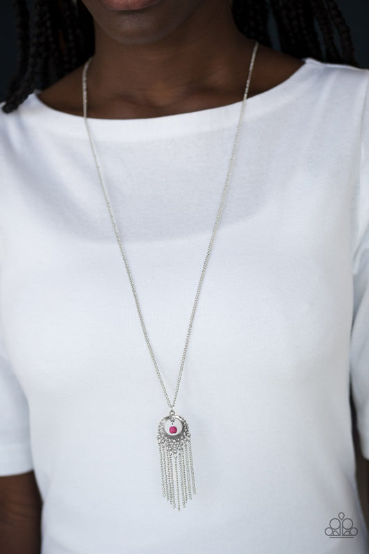 Western Weather Pink Necklace Paparazzi 