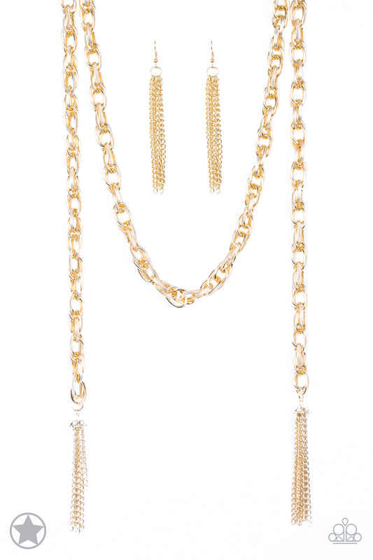 SCARFed for Attention Gold Necklace