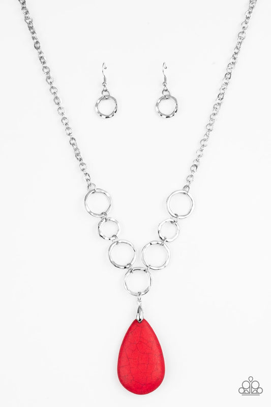 Livin On A PRAIRIE Red Necklace Paparazzi