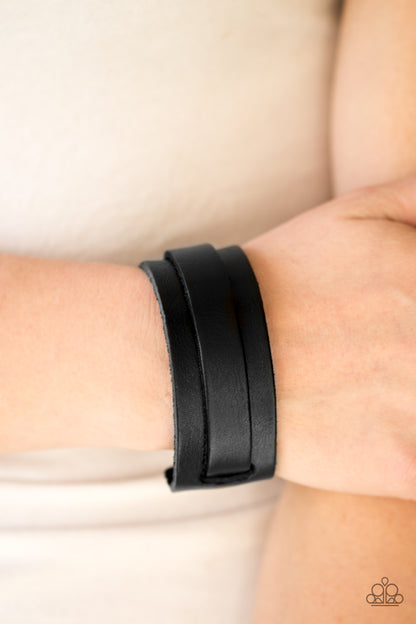 Road Trip Style Black Urban Bracelet - Daria's Blings N Things
