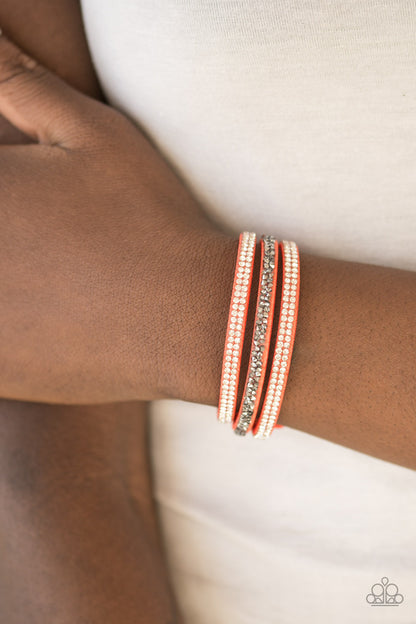 Mega Glam Orange Bracelet