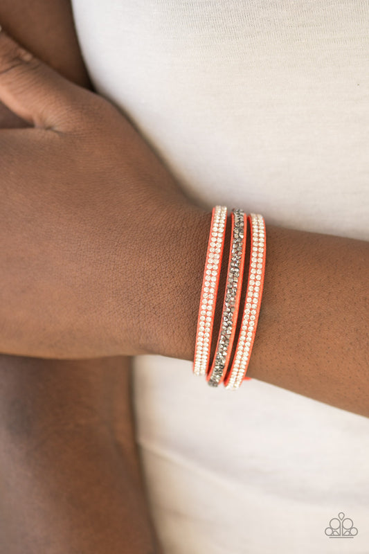 Mega Glam Orange Bracelet
