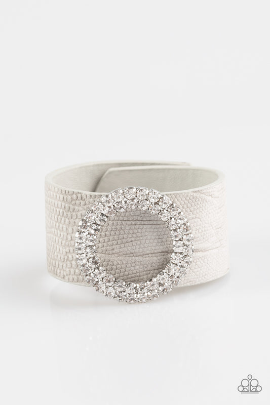 Ring In The Bling White Bracelet