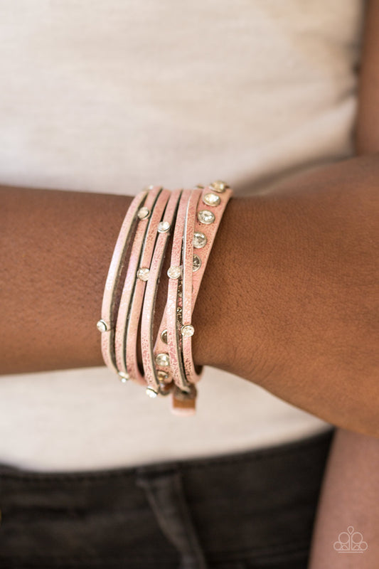 CATWALK It Off Pink Bracelet - Daria's Blings N Things