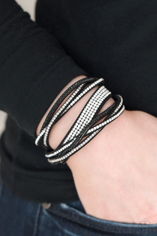 Taking Care Of Business Black Bracelet Paparazzi
