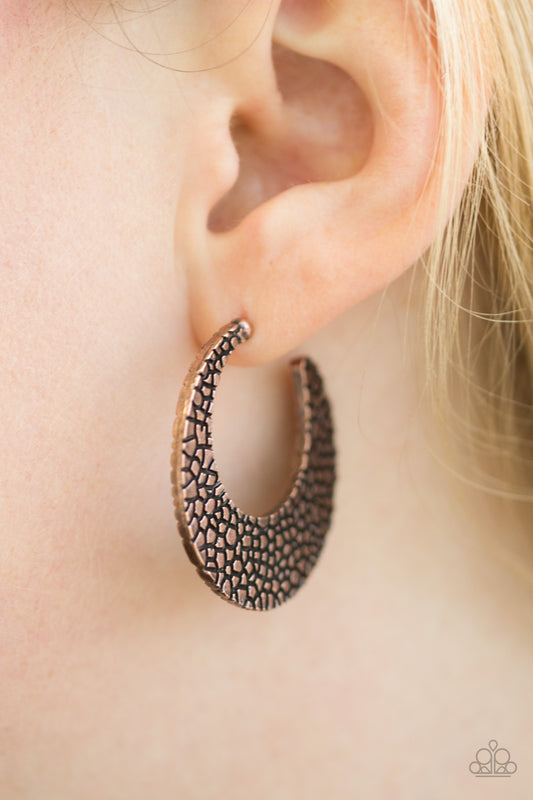 Country Cobblestone Copper Earrings - Daria's Blings N Things