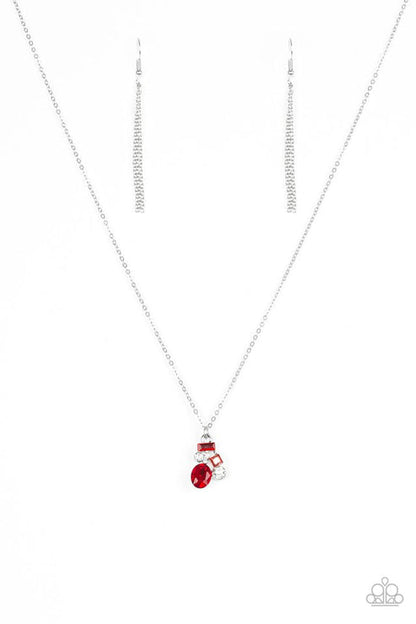 Time To Be Timeless Red Necklace Paparazzi