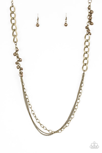 Mega Megacity Brass Necklace Paparazzi