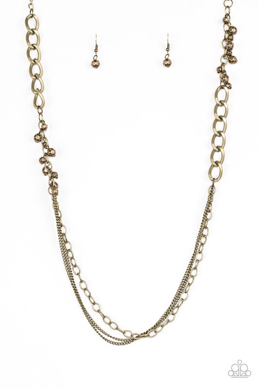 Mega Megacity Brass Necklace Paparazzi