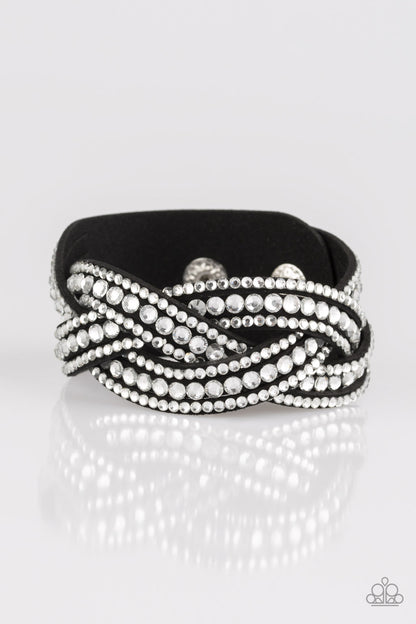 Bring On The Bling Black Bracelet - Daria's Blings N Things