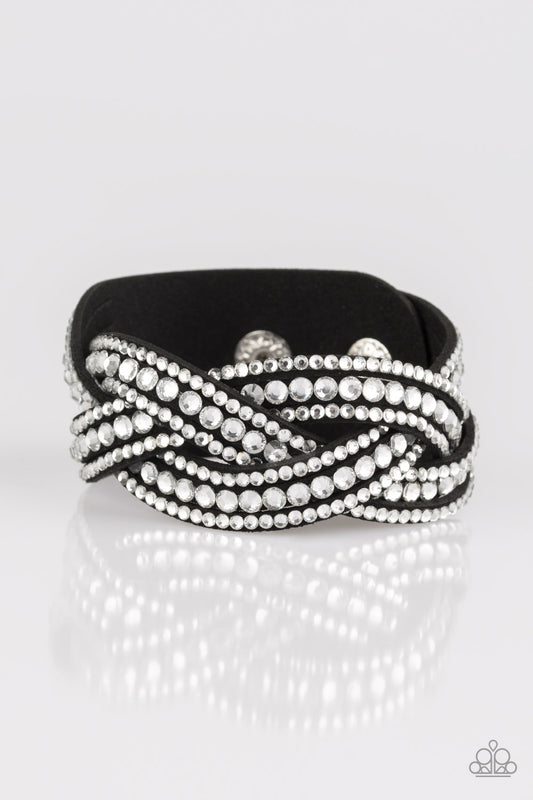 Bring On The Bling Black Bracelet - Daria's Blings N Things