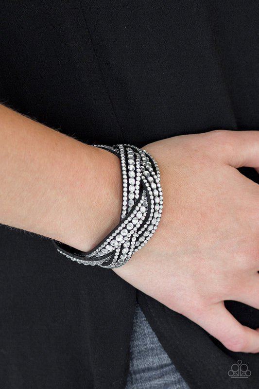 Bring On The Bling Black Bracelet - Daria's Blings N Things