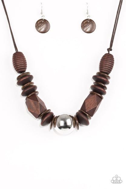 Grand Turks Getaway Silver Necklace - Daria's Blings N Things