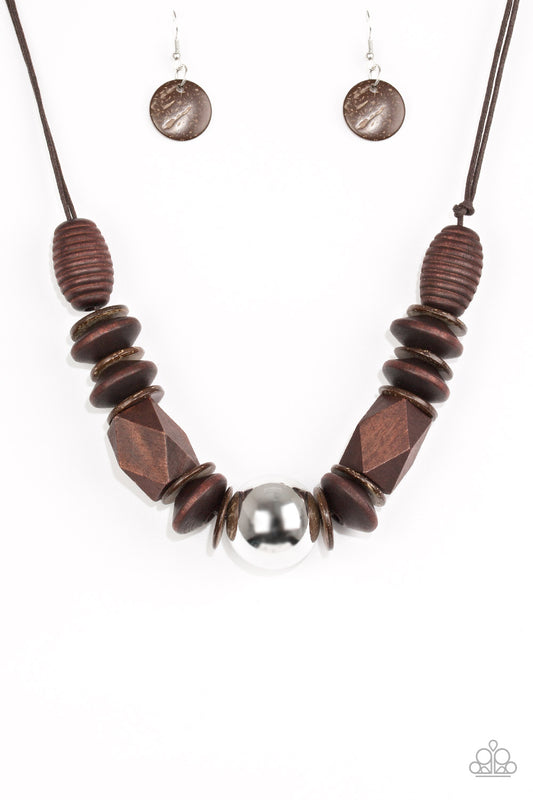 Grand Turks Getaway Silver Necklace - Daria's Blings N Things