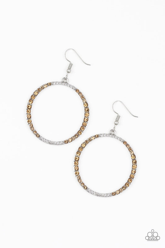 Risky Ritz Brown Earrings