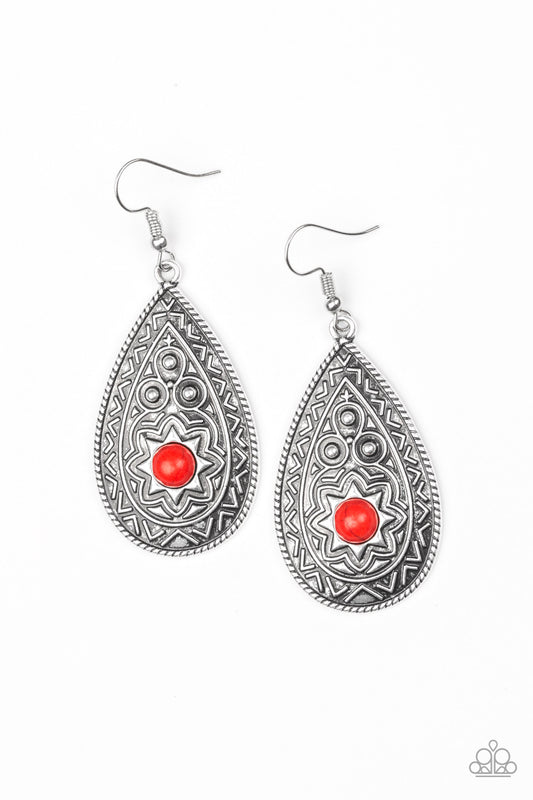 Summer Sol Red Earrings