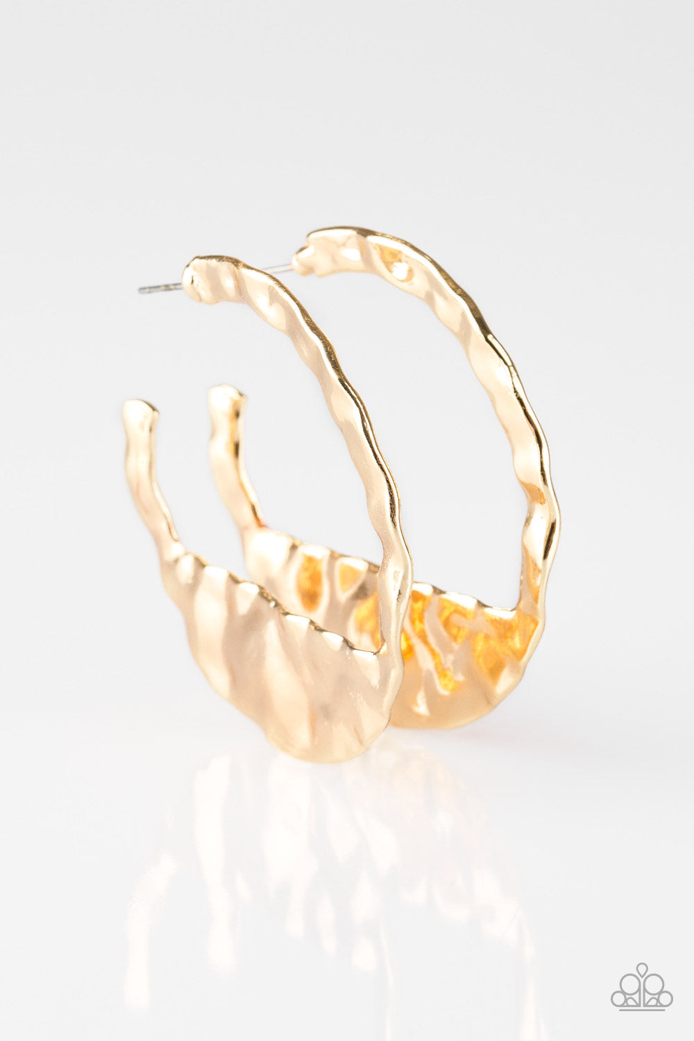 The Beast Of Me Gold Hoop Earrings Paparazzi