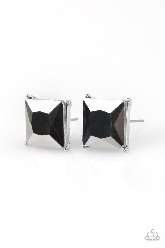 The Big Bang Silver Post Earrings Paparazzi