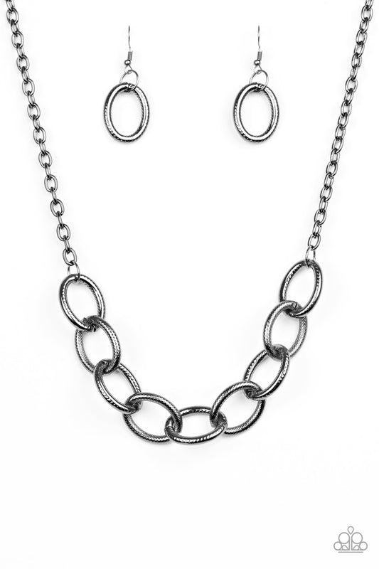 Boldly Bronx Black Necklace - Daria's Blings N Things