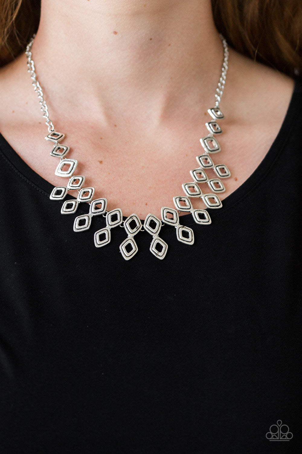 Geocentric Silver
Necklace - Daria's Blings N Things