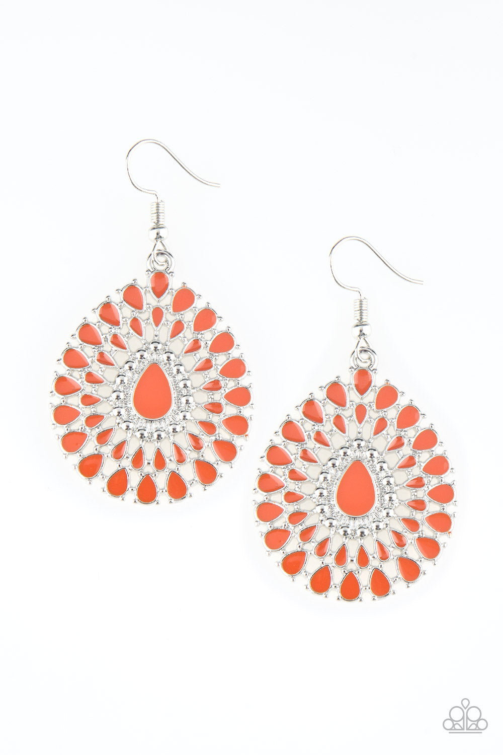City Chateau Orange Earrings - Daria's Blings N Things
