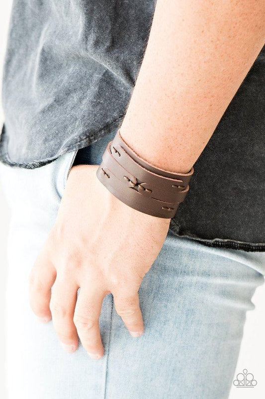 In Or OUTLAW Brown Urban Bracelet Paparazzi