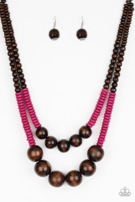 Cancun Castaway Pink Necklace - Daria's Blings N Things