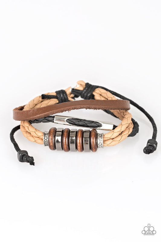 Sole Survivor Brown Bracelet Paparazzi