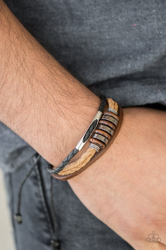 Sole Survivor Brown Bracelet Paparazzi
