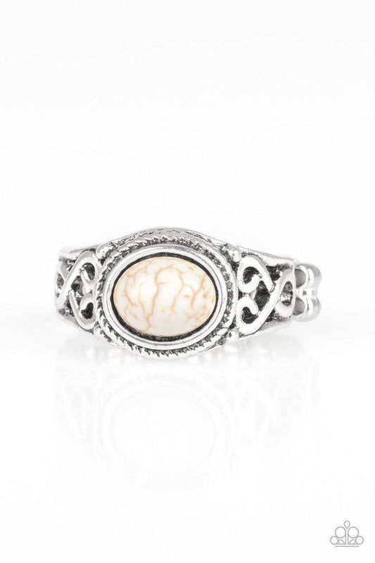 Set In Stone White Ring