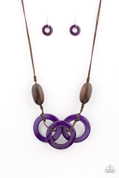 Bahama Drama Purple Necklace - Daria's Blings N Things