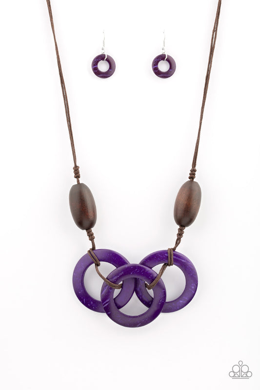 Bahama Drama Purple Necklace - Daria's Blings N Things