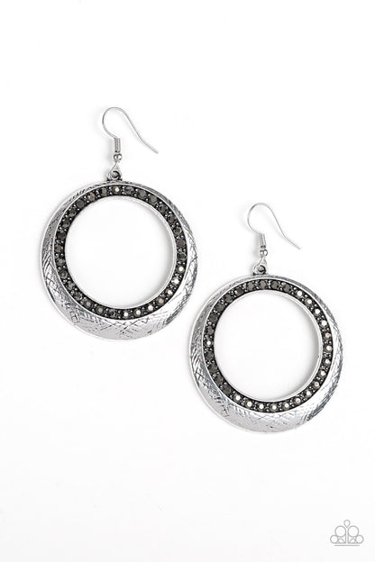 Go-Go Glow Silver Earrings - Daria's Blings N Things