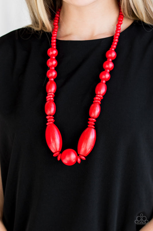Summer Breezin Red Necklace