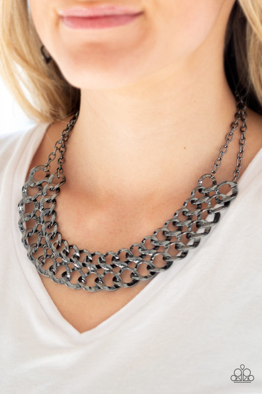 Street Meet and Greet Black Necklace