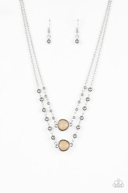 Colorfully Charming Brown Necklace - Daria's Blings N Things