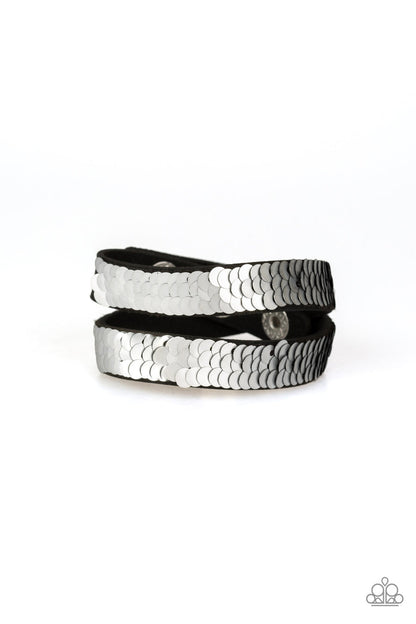 Under The SEQUINS Silver Bracelet Paparazzi