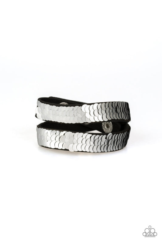 Under The SEQUINS Silver Bracelet Paparazzi