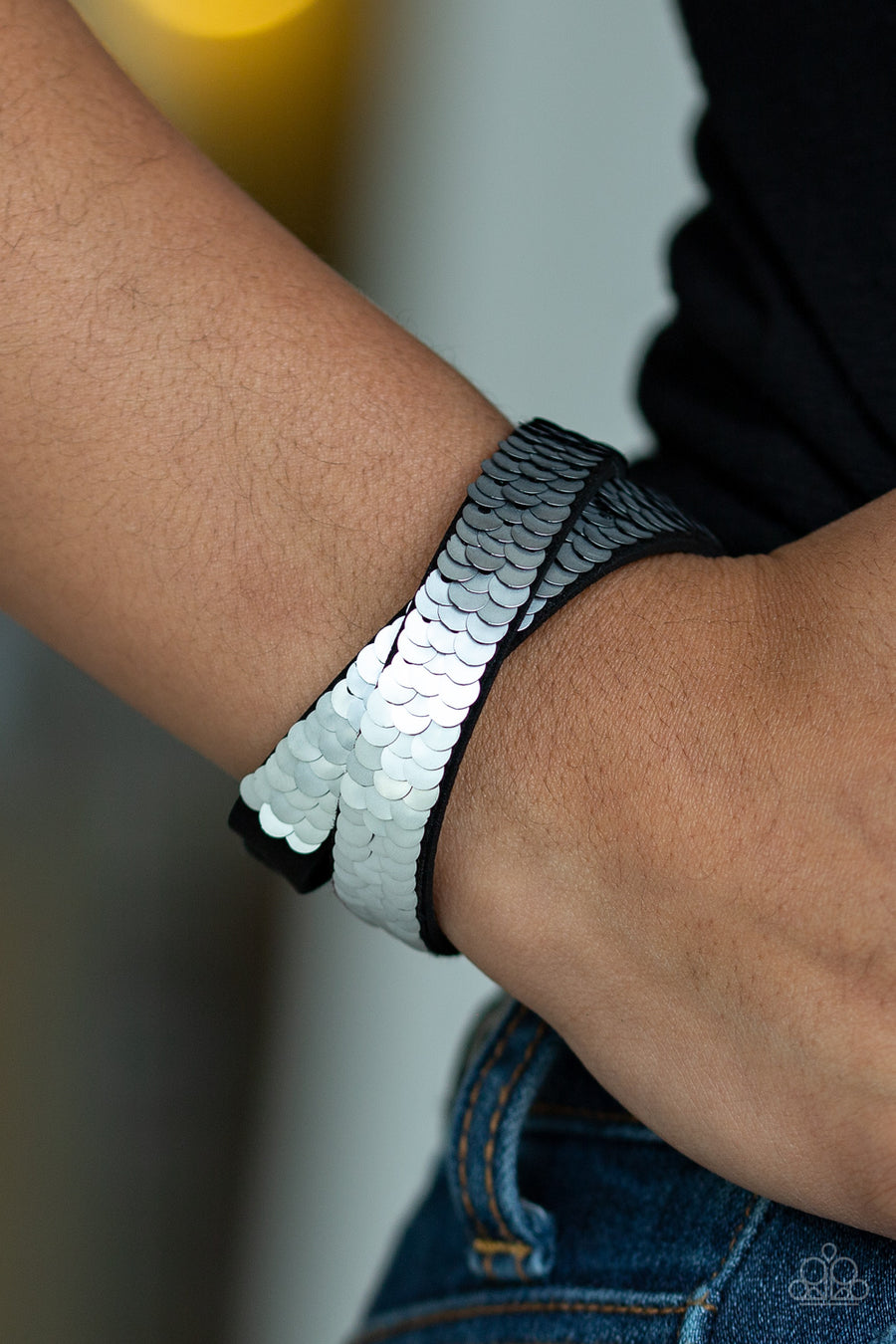 Under The SEQUINS Silver Bracelet Paparazzi