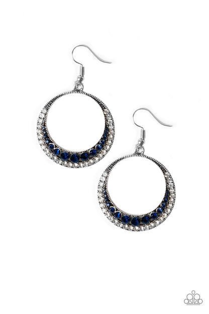 Demanding Dazzle Blue Earrings - Daria's Blings N Things