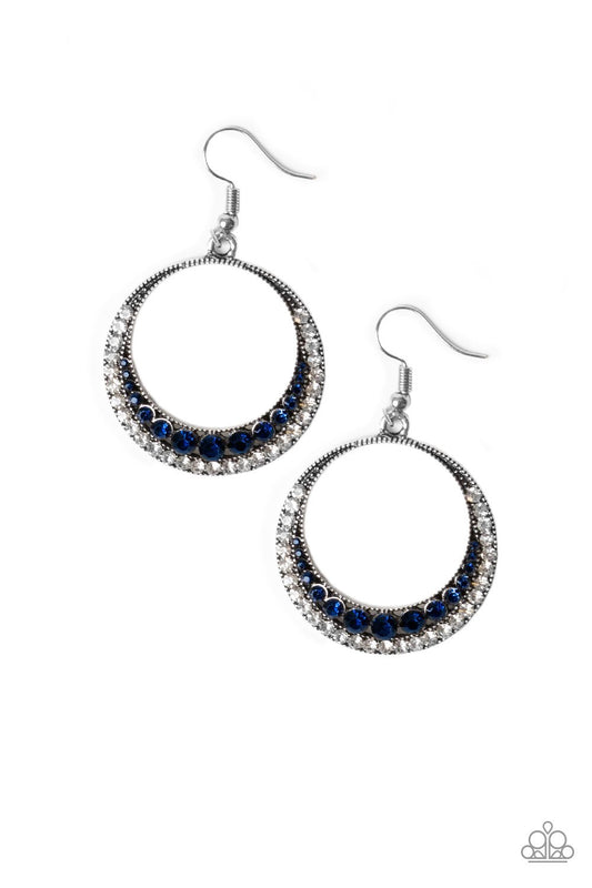 Demanding Dazzle Blue Earrings - Daria's Blings N Things