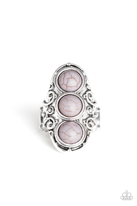 Sahara Soul Silver Ring Paparazzi