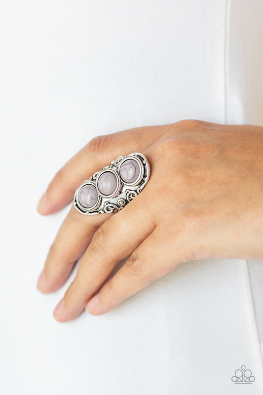 Sahara Soul Silver Ring Paparazzi