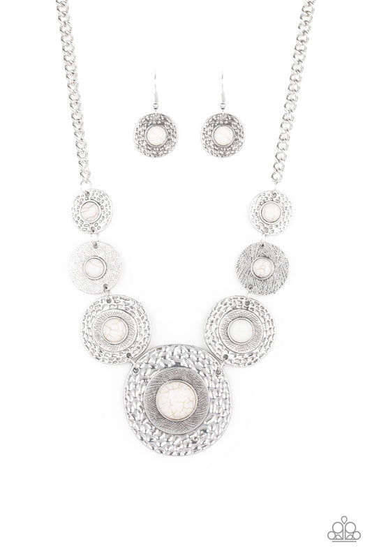 Tiger Trap White Necklace